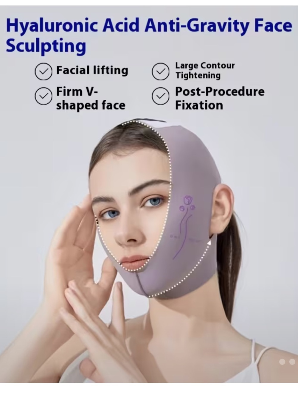 Reusable V-Shape Face Lift Mask Double Chin Reducer & Jawline Tightener